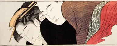 展示品：「羽織芸者」の一部