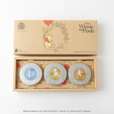 【くまのプーさん】缶入り紅茶ギフトセット(3缶セット)　3,600円(税別)