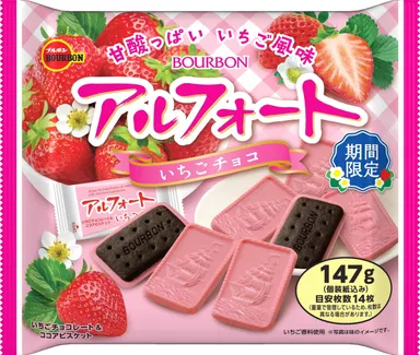 147gアルフォートいちごチョコ