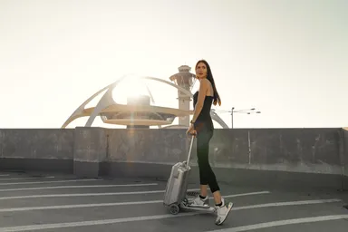 キックスケーターで観光