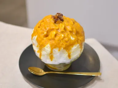 かぼちゃとほうじ茶ミルク(2)