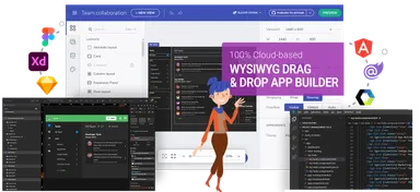 indigo.design app builder コード生成