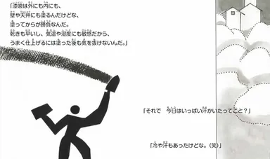 絵ことば Vol.01 お父さんの汗