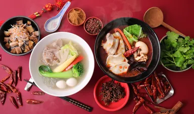 『火鍋麻辣麺』白湯×麻辣(パイラー)神田店 (4)