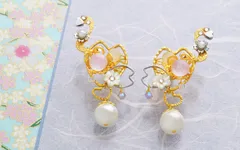 ピアスのようなイヤリング「ぴあり」を製作するジュエリー京都  