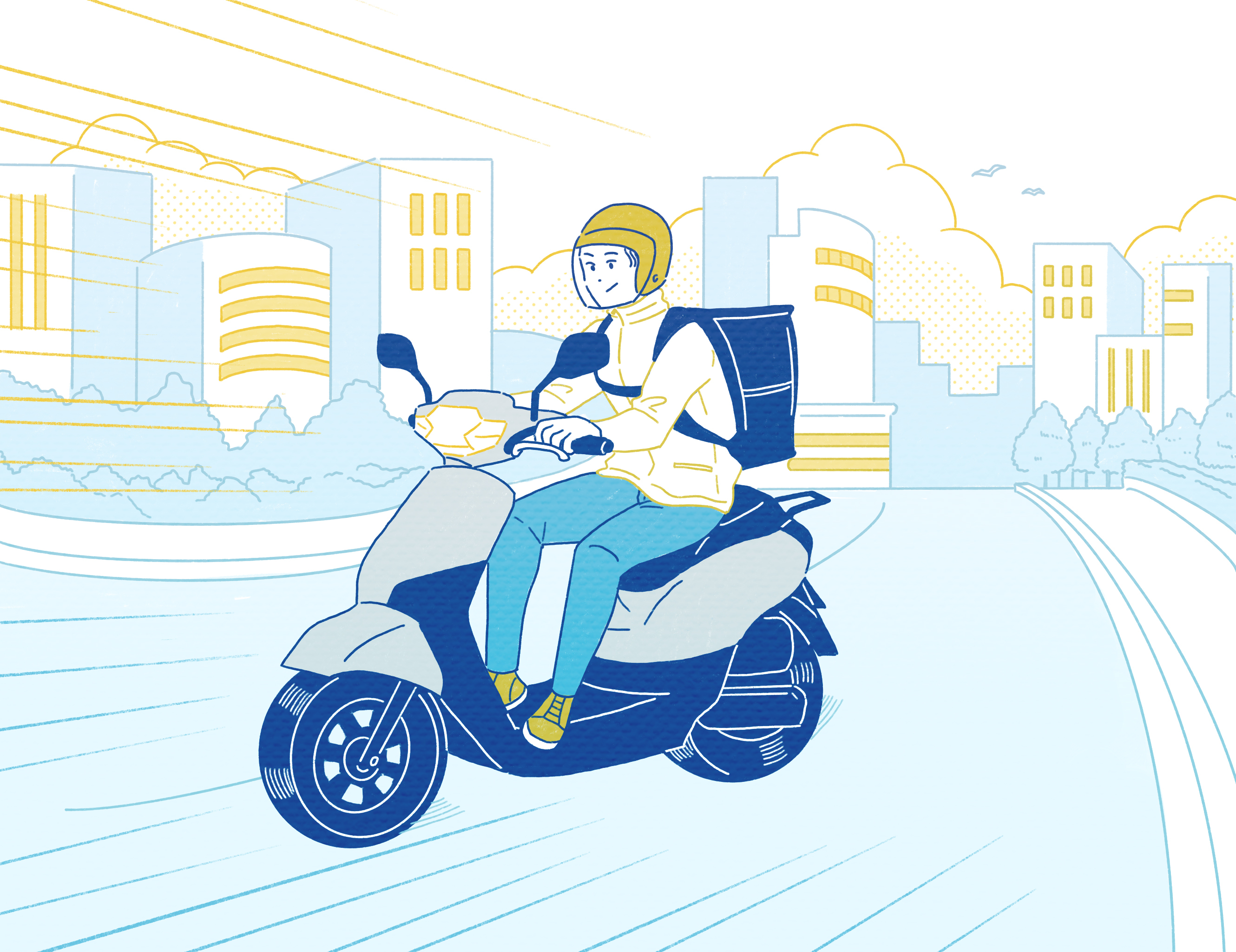 個人配達員向けバイクサブスクリプションサービスを東京都23区で開始