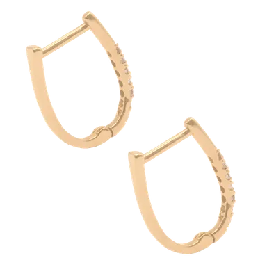 Diamond Hoop Earring1