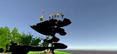 バーチャル空間上に配置されたモニュメント