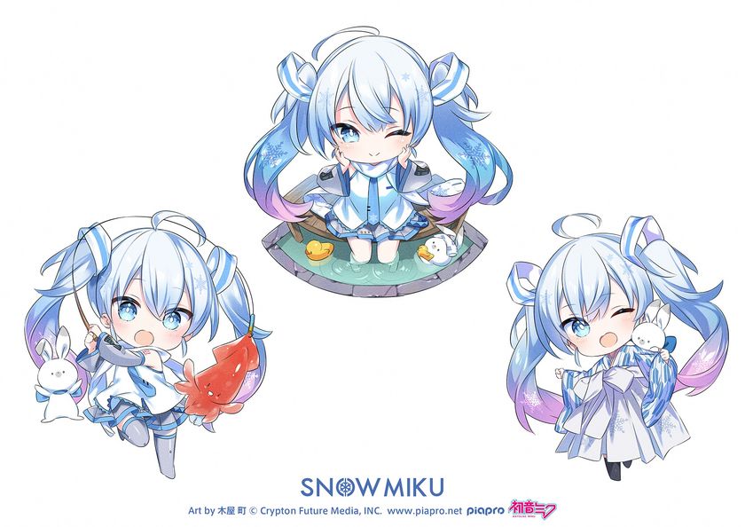 ②非売品　初音ミク・雪ミクポスター　函館ver非売品