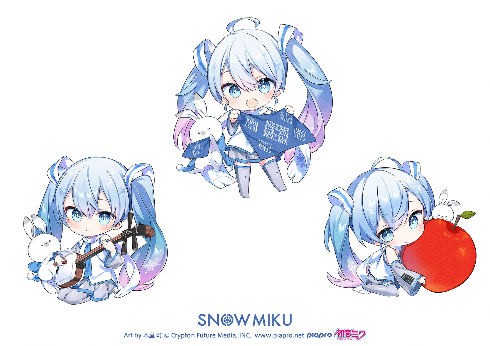 ②非売品　初音ミク・雪ミクポスター　函館ver非売品