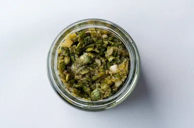 ニラがたっぷり