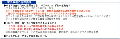 電子取引保存要件