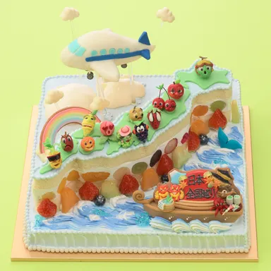 準グランプリ作品_日本全国巡りケーキ