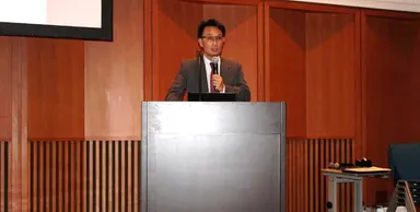 辻村副理事長による講演