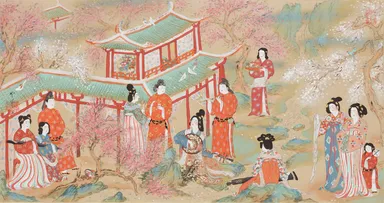 堂本印象「公子行絵巻」(部分) 1925年(大正14) 京都府立堂本印象美術館蔵