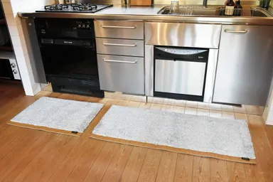 Ward Robe レザーGY キッチンマット