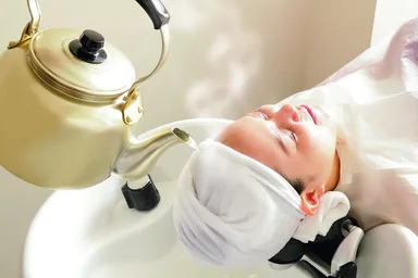 熱湯シャンプー