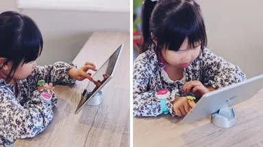 キッズでもタブレット操作が可能