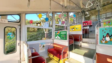 十国峠パノラマケーブルカーピングー　内装イメージ