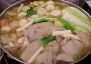北国の食材をふんだんに使用したスープ