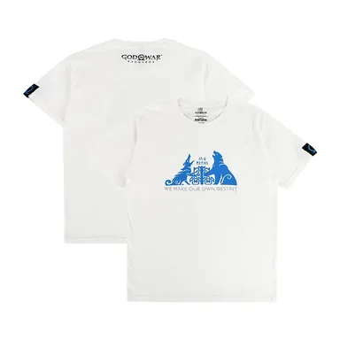 〈ゴッド・オブ・ウォー ラグナロク　Tシャツ(白)　画像〉