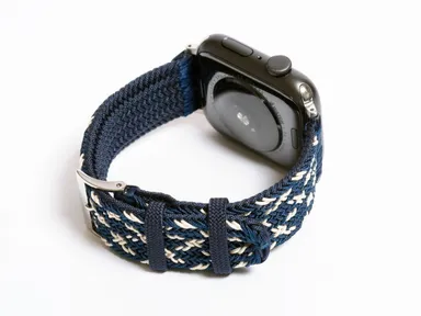 伊賀くみひもアップルウォッチバンド 紺 背面