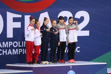 シンクロ銅メダル表彰式