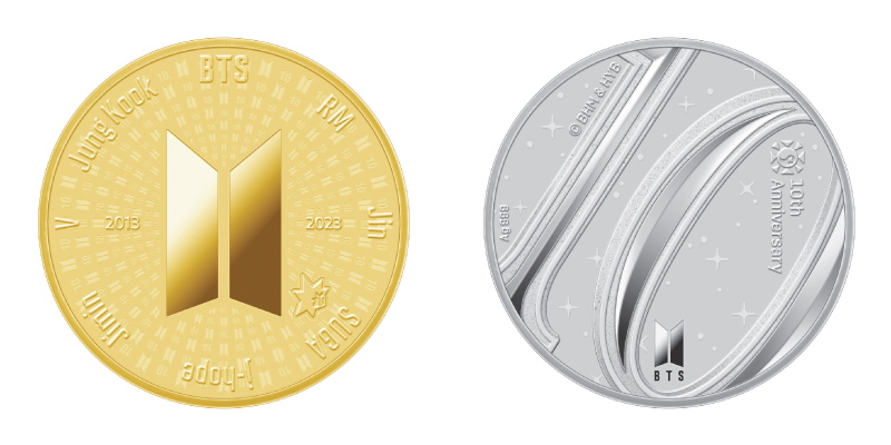 BTS デビュー10周年記念　記念硬貨　メダル　コイン