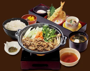 天ぷら和食処四六時中(牛鍋天ぷら御膳)