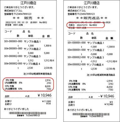 適格簡易請求書・適格返還請求書