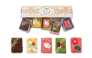 5個の小箱が並んだ特殊パッケージ