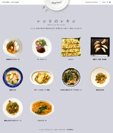 コンテンツ1「レシピのレキシ」TOP