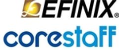 Efinix, Inc.、コアスタッフ株式会社のロゴ