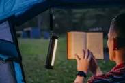 テントでの読書用の明かりとして