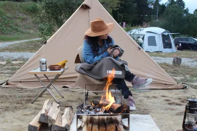 アウトドアブランケット2