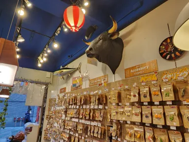 牛の頭部のオブジェ