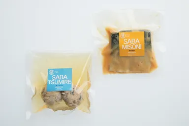 鯖味噌煮つみれ汁のセット