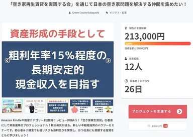 クラウドファインディング目標達成