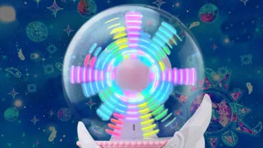 光のアニメーション(イコライザー柄)