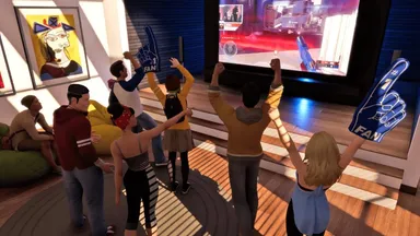 Sansarプラットフォームのイベント中のスクリーンショット。