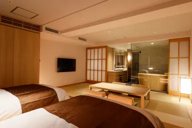 温泉内風呂付きプレミアムルーム(部屋側)