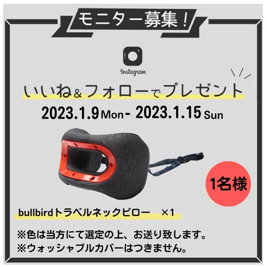 モニター募集(インスタグラム)