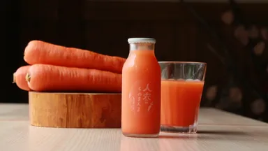 希少な人参をつかったジュースが人気
