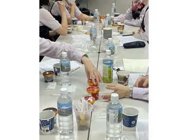 車内販売のコーヒーとのペアリングも意識