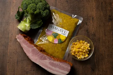 朝カレーのお粥