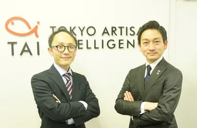 左：Tokyo Artisan Intelligence 株式会社 代表取締役社長 中原啓貴氏　右：株式会社PALTEK 代表取締役社長 福田光治氏