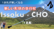 新しい形状の歩行杖 Issoku-CHO