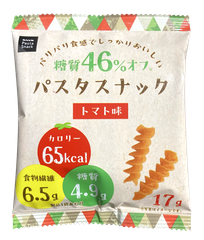 「糖質46％オフ パスタスナック トマト味」商品写真