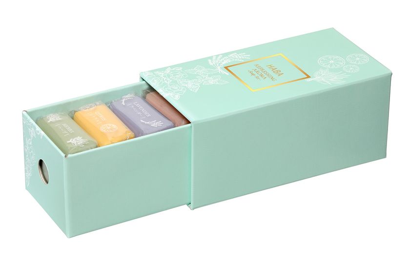 ～天然精油配合の泡立ち豊かなソープセット～
2023年3月28日（火）より数量限定発売！
『HABA 香りさわやかアロマソープセット』