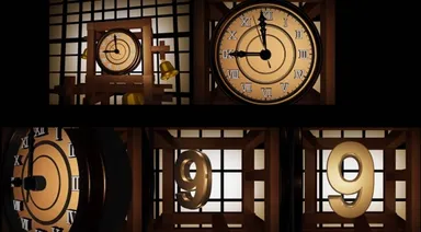 からくり時計画像